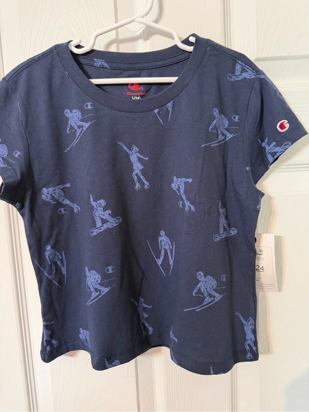 Champion Girls' Navy Ski Graphic Tee